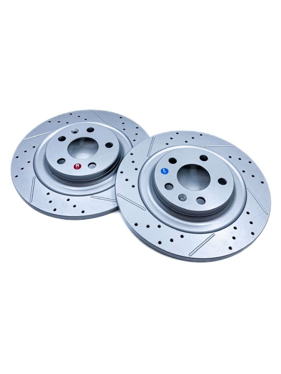 Haval M6/M6 PLUS. Задние перфорированные/слотированные томозные диски DZK. 3502012XKZ16A - Миниатюра 1